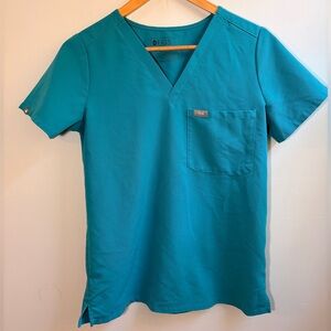 Figs Women’s XS Teal Scrub Top